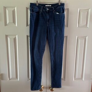 Levi’s Blue Denim 711 Skinny Jeans